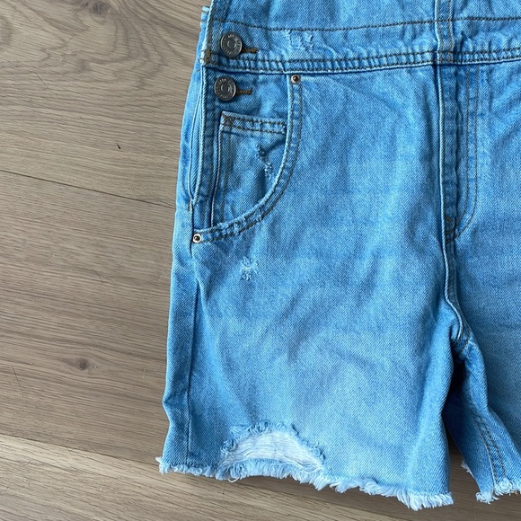Zara jean overall shorts Size 10 Girl - Picture 2 of 5